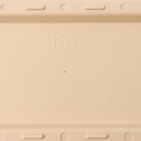 Ящик балконный &laquo;Алиция&raquo;, 60 см, с поддоном, цвет белая глина