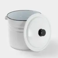 Ведро ц/шт с/кр 10 л белая (без декора)