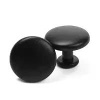 Ручка кнопка WAVE ТУНДРА РК120BL, черная