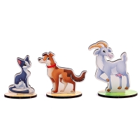 Фигурки животных деревянные &laquo;Ферма. Домашние животные&raquo;