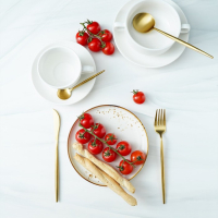 Столовые приборы из нержавеющей стали Magistro &laquo;Фолк&raquo;, 4 предмета, цвет золотой