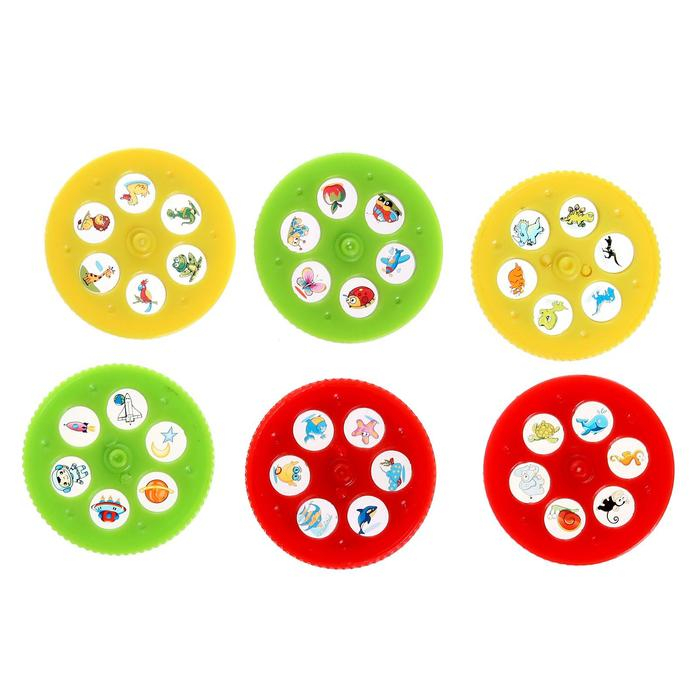 Лампа-проектор &laquo;Ракета&raquo; 3 в 1, 36 картинок, альбом, 12 маркеров