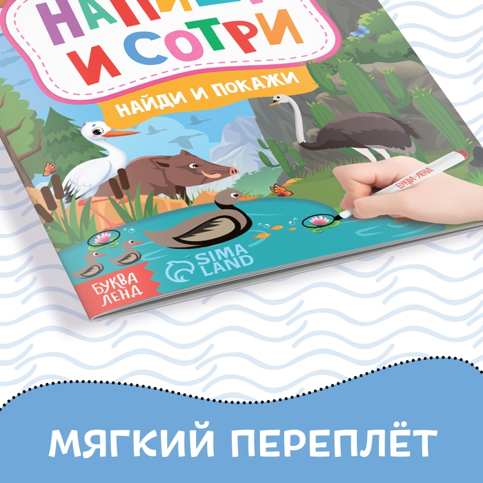 Книжка с маркером &laquo;Пиши-стирай. Найди и покажи&raquo;, 12 стр.