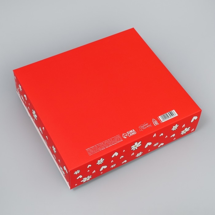 Коробка-фоторамка подарочная складная, упаковка, &laquo;Ты в моём сердечке&raquo;, 20 х 18 х 5 см