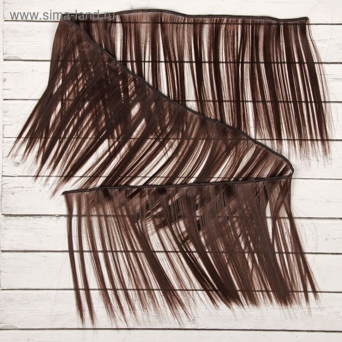 Волосы - тресс для кукол &laquo;Прямые&raquo; длина волос: 15 см, ширина:100 см, цвет № 4