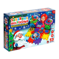 Конструктор &laquo;Забавные шестерёнки&raquo;, работает от батареек, 53 детали