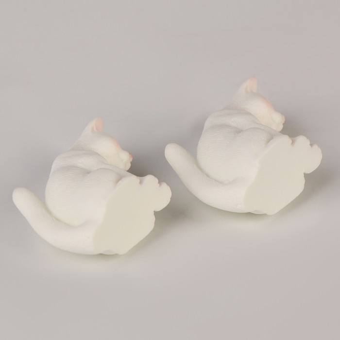 Миниатюра кукольная &laquo;Котик&raquo;, набор 2 шт., размер 1 шт. &mdash; 2 &times; 3,5 &times; 3 см