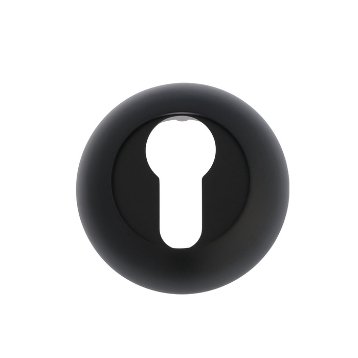 Накладка на цилиндровый механизм LOCKLAND, круглая d=53 мм, с креплением, цвет черный