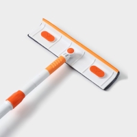 Щётка для окон Raccon, фиксатор, стальная телескопическая ручка 93(137) см, насадка из микрофибры 28&times;7 см