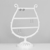 Подставка для украшений &laquo;Арфа&raquo;, 34 места, 15&times;28&times;38 см, цвет белый