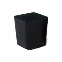 Горшок для рассады, 500 мл, d=8.5 см, h=10 см, пластик, чёрный, Greengo