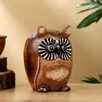 Копилка "Совенок" дерево 10х10х13 см