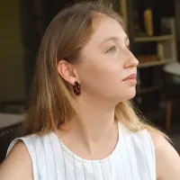 Набор серьги "Леопард" сердце, цветной в золоте