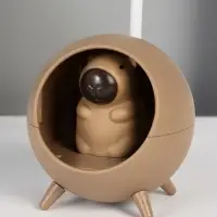 Ночник "Капибара в круглом кресле" LED 3Вт 5V USB АКБ 2 режима 8,5х8,5х25,5 см