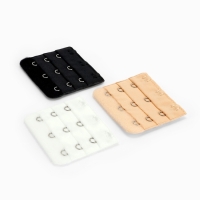 Застёжка для бюстгальтера, удлинитель, 3 ряда 3 крючка, 5.5&times;5 см, 3 шт.