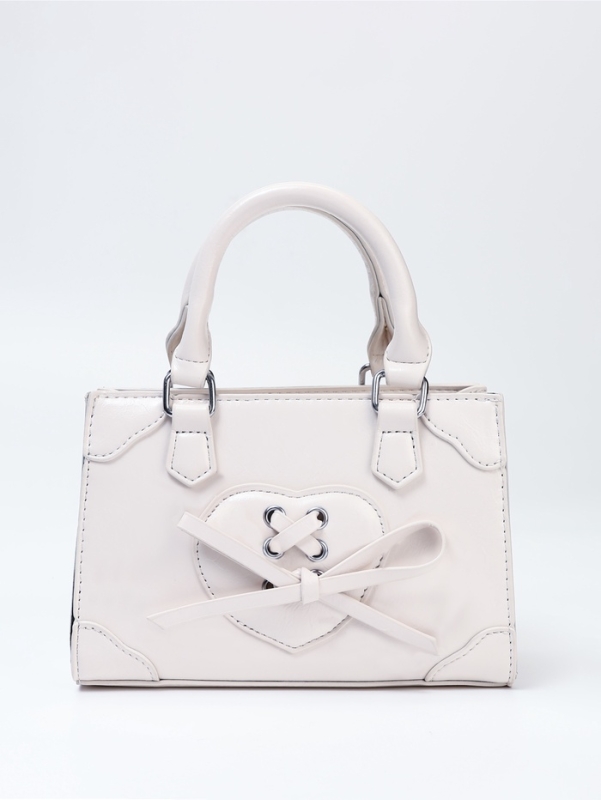 Сумка женская, 20*8*14, отд на молнии, длин ремень, белый