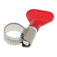 Хомут червячный с "барашком" ZEIN engr,  несквозная просечка, диаметр 8-12 мм, нерж сталь