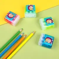 Точилка пластиковая с контейнером, двойная, МИКС, &laquo;Маша и медведь&raquo;