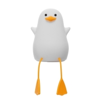 Ночник-мякиш "Уточка" LED USB АКБ бело-желтый 9х9х20 см