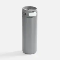 Термостакан X1 с цветной кнопкой, серый с белым