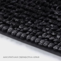 Коврик для дома LaDо́m, букли, плотность 1400 г, 50&times;80 см, цвет графитовый