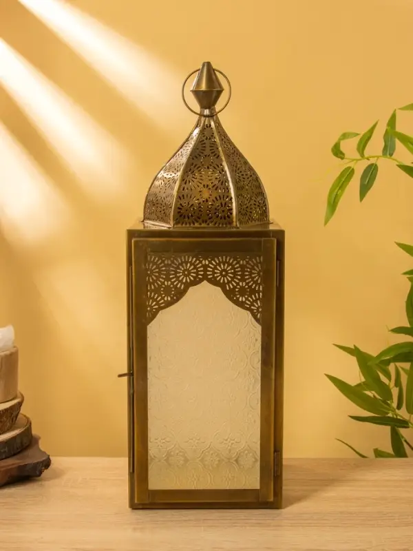 Подсвечник фонарь "Купол" железо 16,5х15,5х45 см