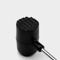 Молоток для мяса Доляна &laquo;Круг&raquo;, 25 см, цвет чёрный