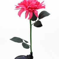 Штекер с подсветкой "Цветок" красный, 14х9см/70см, теплое свечение