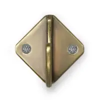 Крючок мебельный ТУНДРА TKO026, однорожковый, бронза, 20 шт.