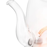 Чайник электрический стеклянный КТ-6722 - 1.2 л. - 1300 Вт