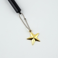 Ручка пластик с подвеской звезда "23 февраля лучшему защитнику"