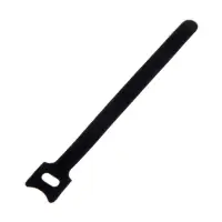 Стяжки-липучки для проводов 150&times;10&times;1.5 мм ТУНДРА, чёрная, 10 шт.