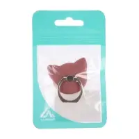 Держатель-подставка с кольцом для телефона Luazon, в форме "Кошки", розовый