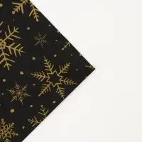 Бумага упаковочная тишью, новогодняя упаковка &laquo;Золотые снежинки&raquo;, 50&times;66 см