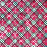 Плёнка упаковочная на Новый год полиграфичная &laquo;Клетка&raquo;, 100 х 70 см