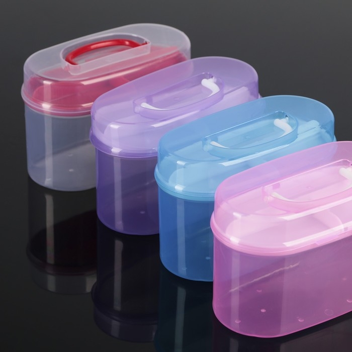 Органайзер для хранения со вставкой, 15&times;7,5&times;10 см, цвет МИКС