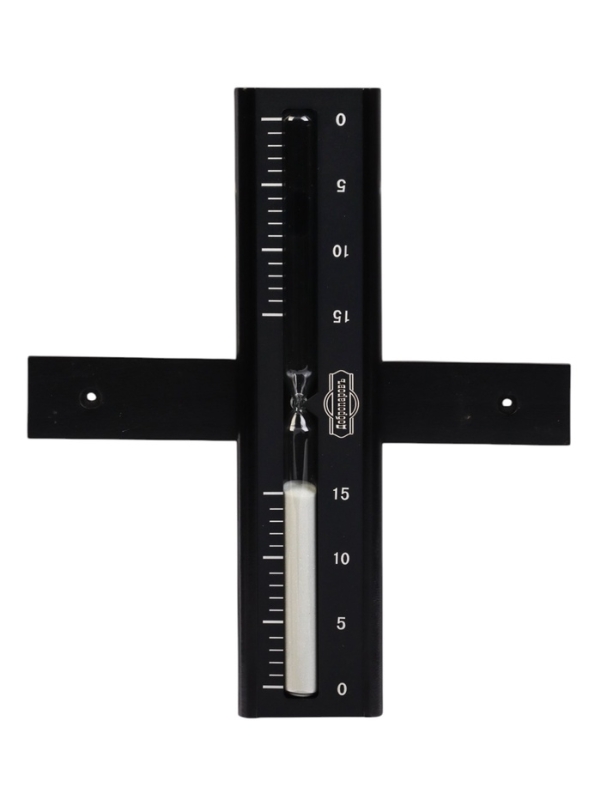 Часы песочные для бани и сауны, 15 мин, деревянные, черные, сосна