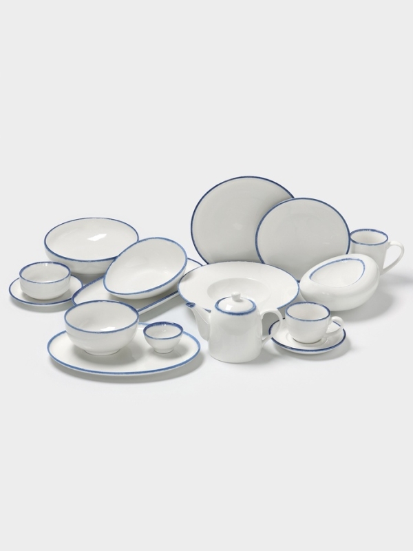 Соусник "Blue Lagoon" Magistro 8см 8х8х4, цвет белый, синий