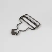 Застёжка для комбинезона, 37 мм, 10 шт., цвет чёрный никель