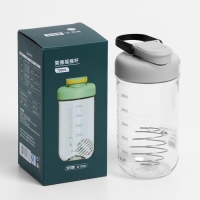 Шейкер спортивный для коктейлей и воды 550 мл, с мерной шкалой, тритан, 7.5 х 18 см