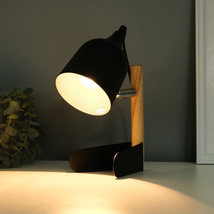 Лампа настольная "Престиж" 1х40Вт Е27 черный 13х12х24см