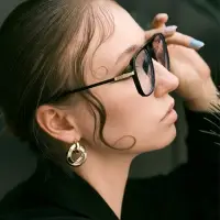 Серьги металл "Тренд" кольца, цвет золото с серебром