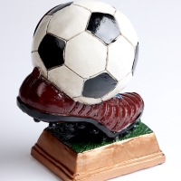 Часы настольные интерьерные, &laquo;Футбол&raquo;, на батарейках, 14.3&times;11.3&times;21.2 см, d-8 см