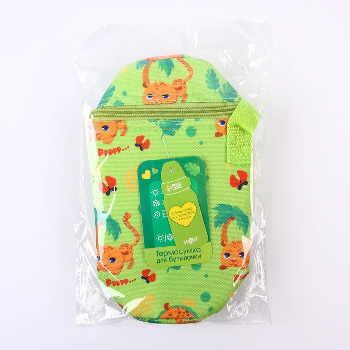 Термо-чехол для бутылочки &laquo;ТРЕНД. Леопард&raquo;, форма тубус