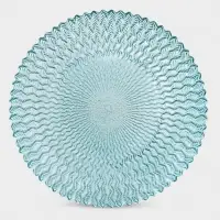 Тарелка "РЕТРО БРИЗ" 21 см, голубой цвет