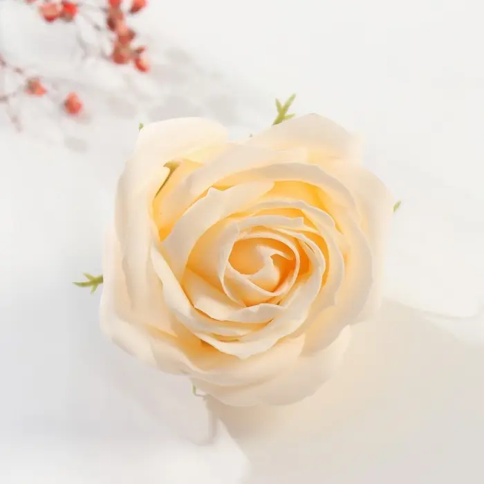 Мыльные лепестки "Бутон королевской розы. Молочный" 7х7х6 см