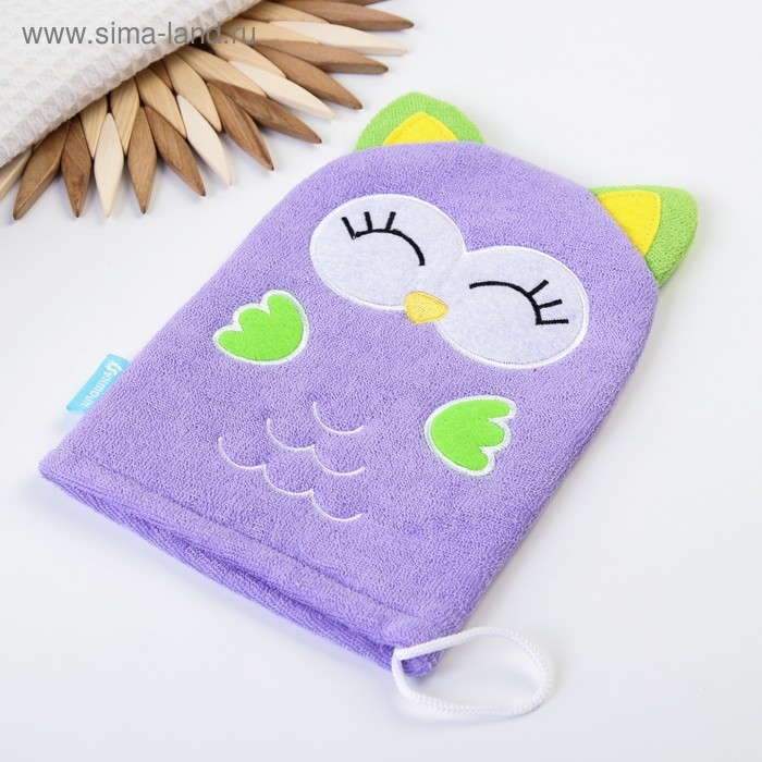 Игрушка-мочалка для купания, детская &laquo;Совёнок&raquo; из махры