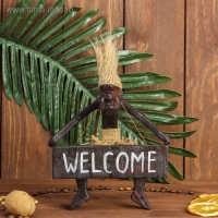 Сувенир табличка &laquo;Абориген Welcome&raquo;, 17&times;15&times;6.5 см, дерево