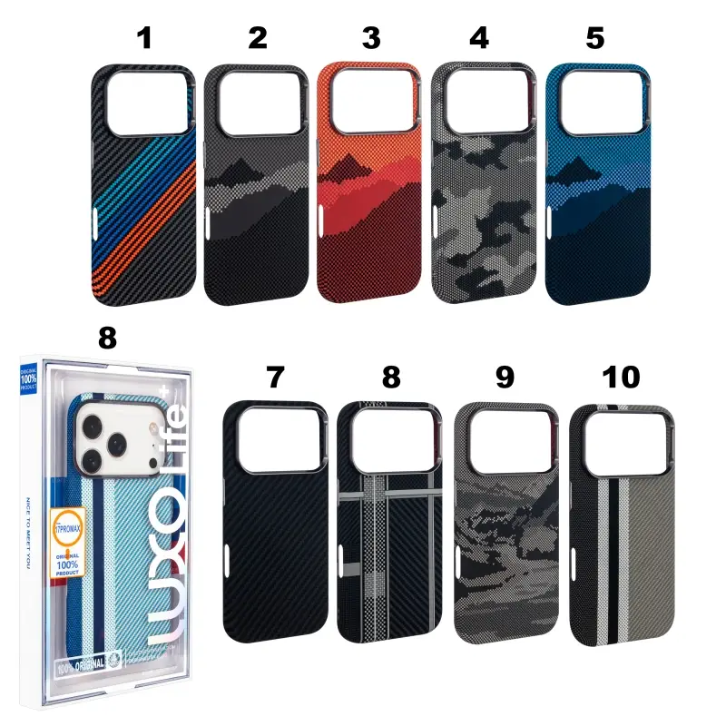 Чехол iPh 17 Pro Max Luxo Carbon