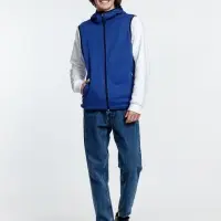 Жилет с капюшоном унисекс Gotland, синий, размер L